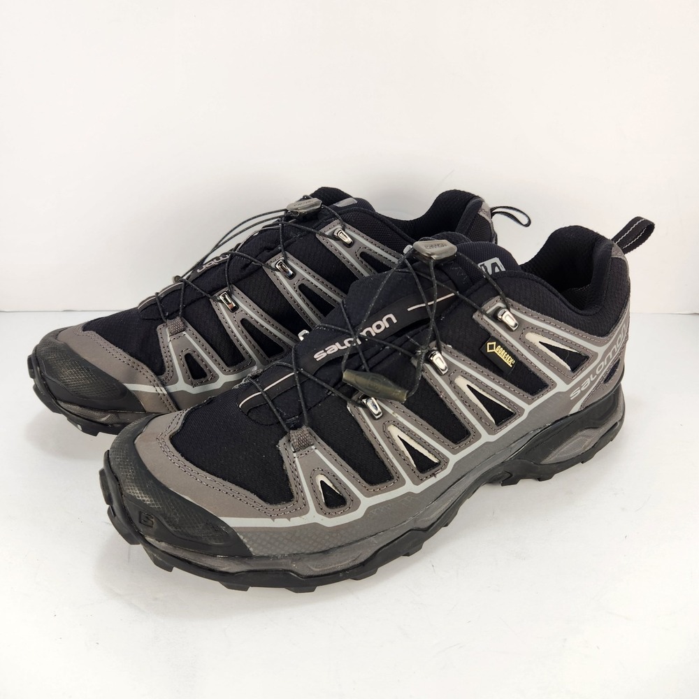 Salomon XA Pro 3D GTX Men's 11 Black Gray Gore-Tex Trail Running Hiking Shoes